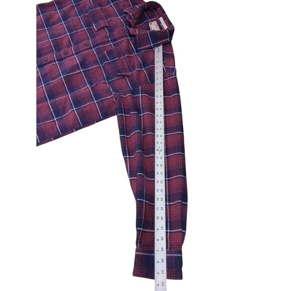 LL Bean Mens SZ L Plaid Traditional Fit Flannel Shirt Vintage - Picture 5 of 8